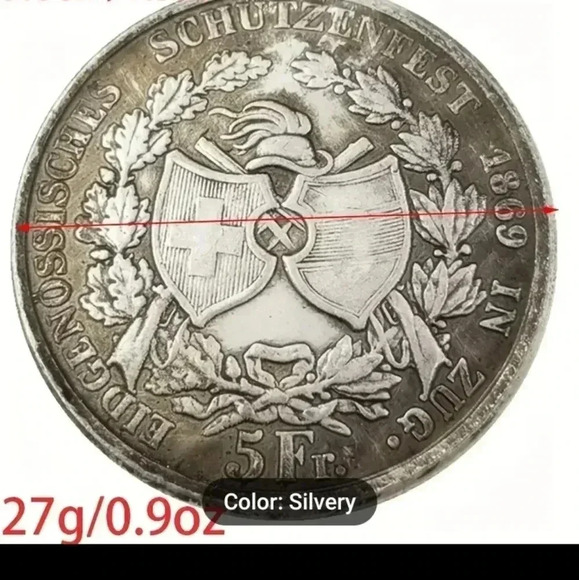 1869 Military antique style Hobo Coin - NWT.. - Picture 3 of 6